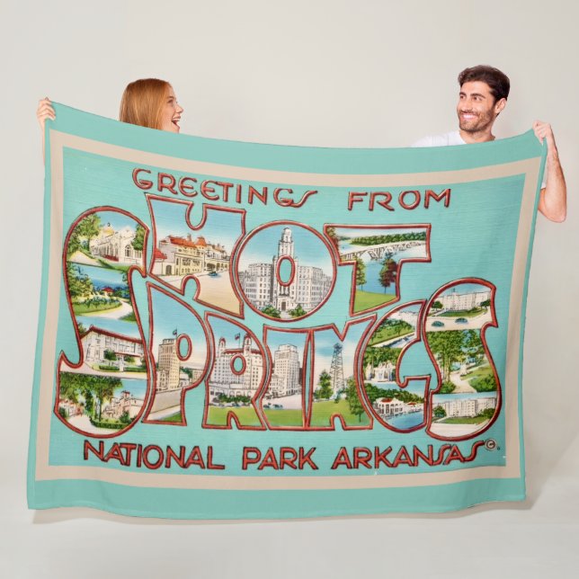 Polaire Couverture en molleton Hot Springs Arkansas (En situation)