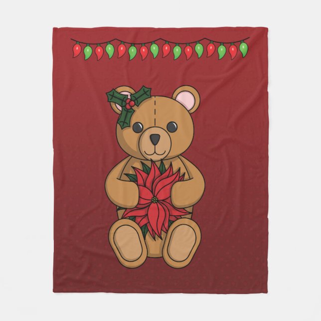 Polaire Couverture en molleton Le Cadeau de Teddy (Devant)