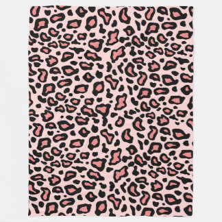 Polaire Couverture en molleton Léopard Rose Cadeau