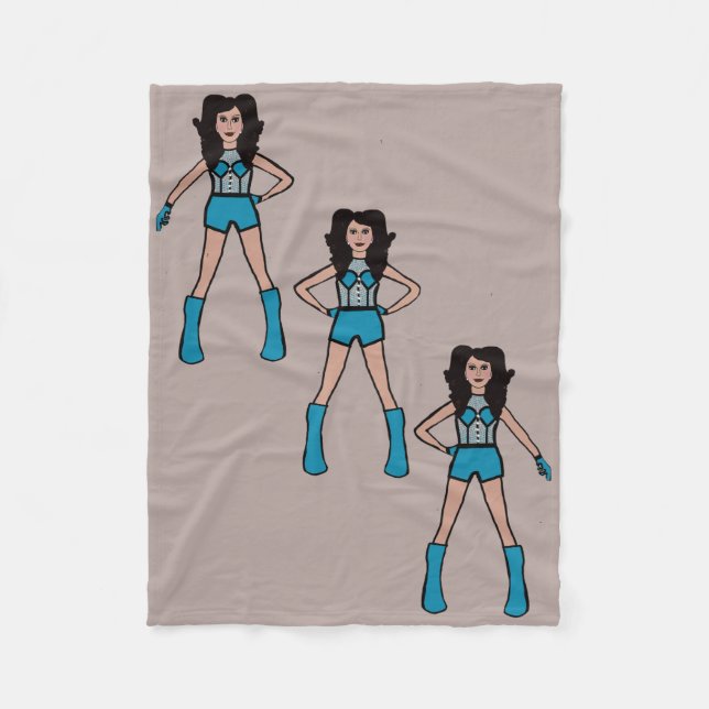 Polaire Couverture en molleton Majorette/Danseuse Turquois (Devant)