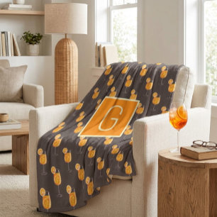 Polaire Couverture en molleton Monogram Aperol Spritz