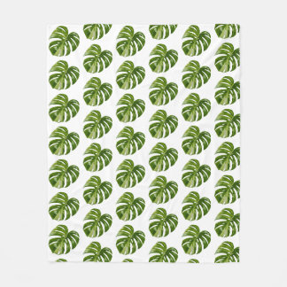 Polaire Couverture en molleton Monstera Albo