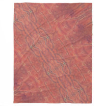 Couverture en molleton orange brûlé