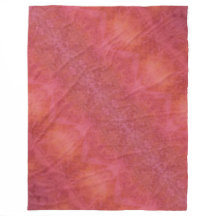 Couverture en molleton orange et rose joyeuse