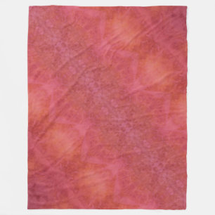 Polaire Couverture en molleton orange et rose joyeuse