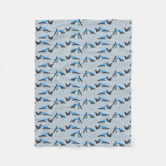 Polaire Couverture en molleton Penguin Pool Party (bleu cl (Devant)