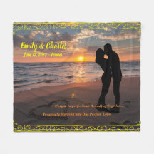 Couverture en molleton personnalisable pour un mar