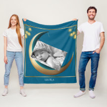 Couverture en molleton personnalisée pour bébé ave