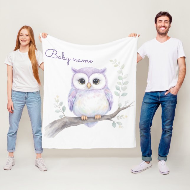 Polaire Couverture en molleton personnalisée pour bébé Sho (En situation)