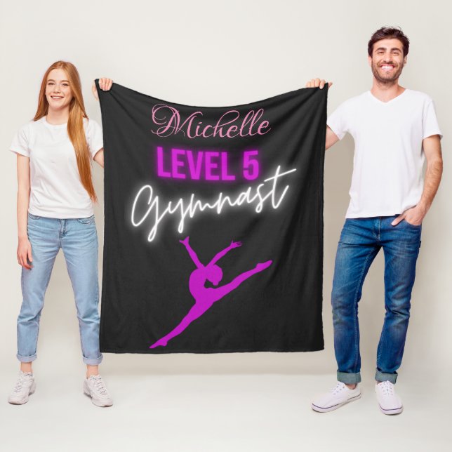 Polaire Couverture en molleton personnalisée pour gymnaste (En situation)