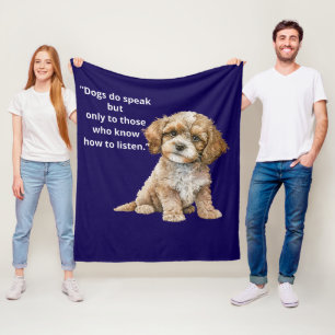 Polaire Couverture en molleton pour chiots "Les chiens par