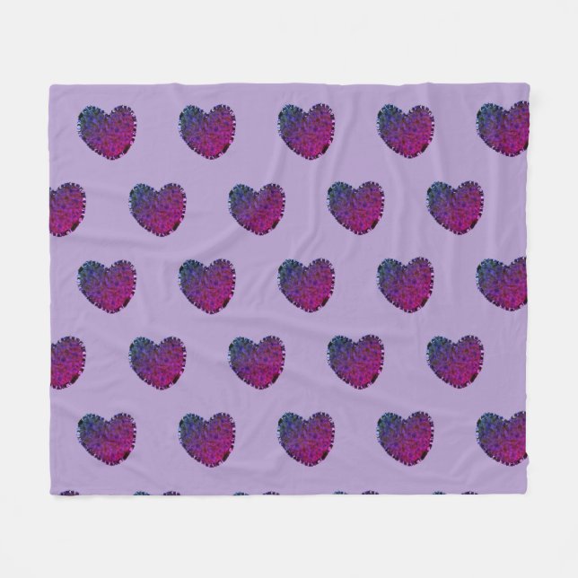 Polaire Couverture en molleton Purple Heart (Devant (Horizontal))