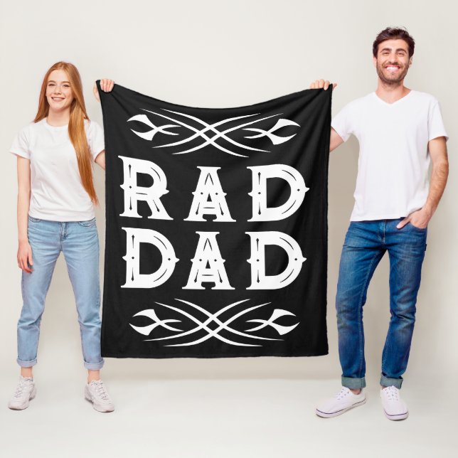 Polaire Couverture en molleton Rad Dad avec des graphismes (En situation)