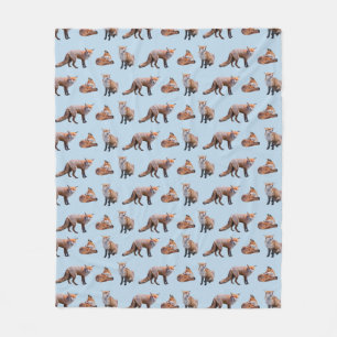 Polaire Couverture en molleton Red Fox Frenzy (bleu clair)