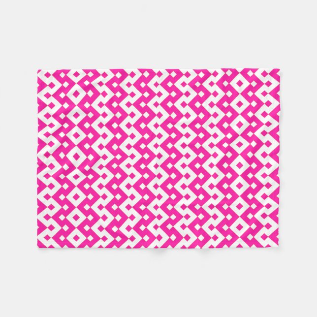 Polaire Couverture en molleton rose et blanc Girlie Candy (Devant (Horizontal))