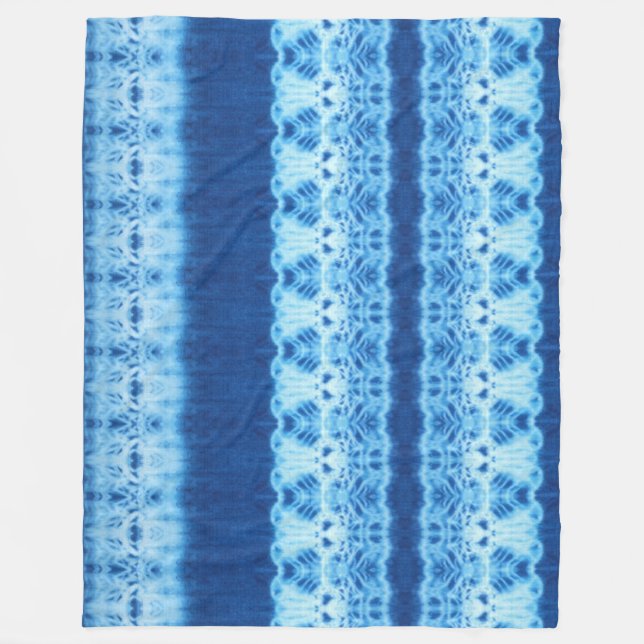 Polaire Couverture en molleton Shibori Interlace II (Devant)