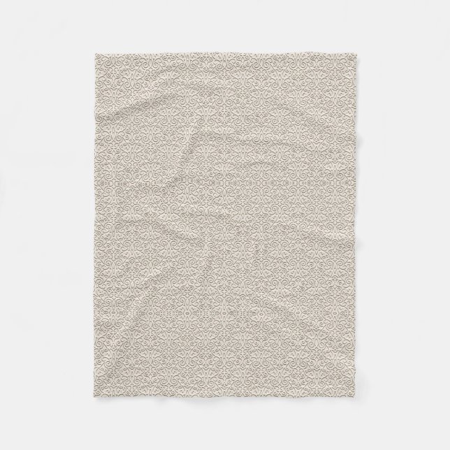 Polaire Couverture en molleton texturé gris doux ADOM (Devant)