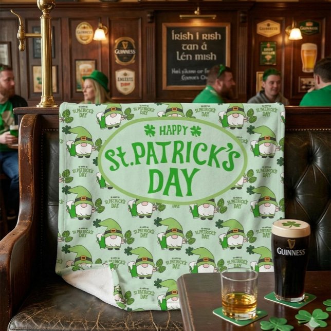 Polaire Couverture en molleton verte pour la Saint-Patrick (Créateur téléchargé)