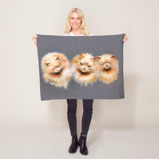 Polaire Couverture en peluche d'art fantaisiste vintage av