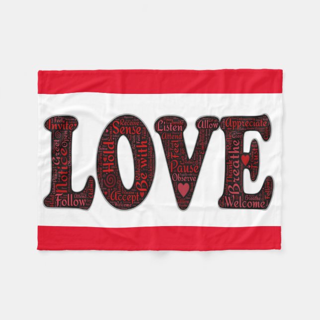 Polaire Couverture en polaire/Amour (Devant (Horizontal))