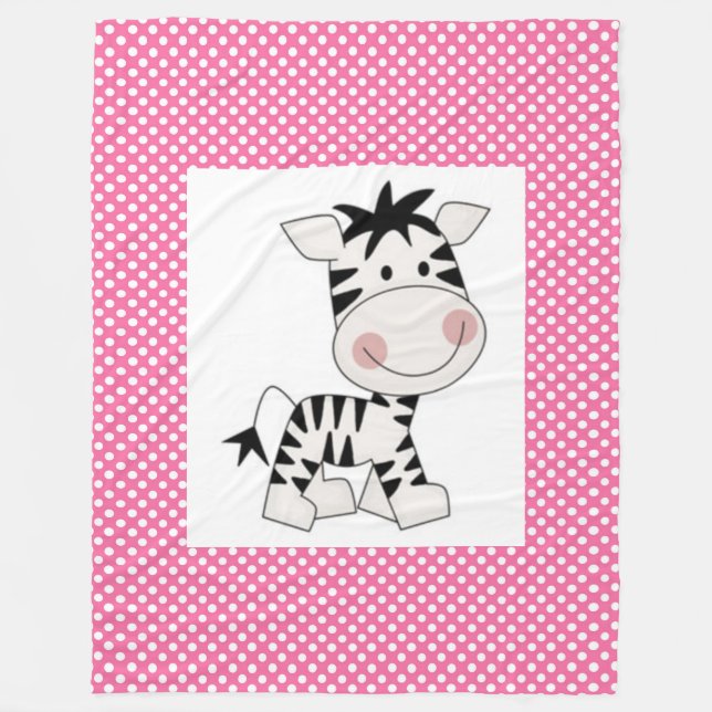 Polaire Couverture en polaire/Bébé Zebra (Devant)