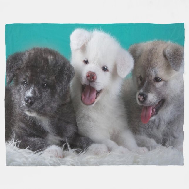 Polaire Couverture en polaire/Chiots (Devant (Horizontal))