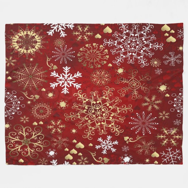 Polaire Couverture en polaire/flocons de neige (Devant (Horizontal))