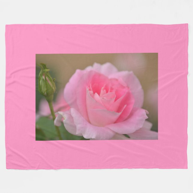 Polaire Couverture en polaire/Rose rose (Devant (Horizontal))