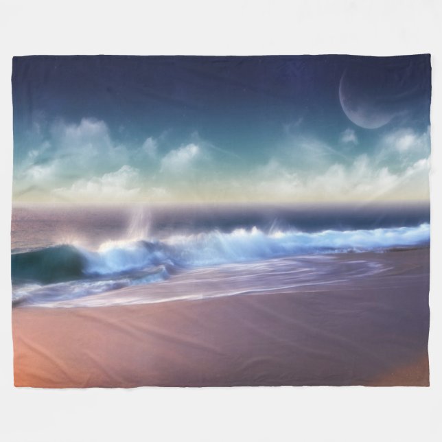 Polaire Couverture en polaire/Vagues (Devant (Horizontal))