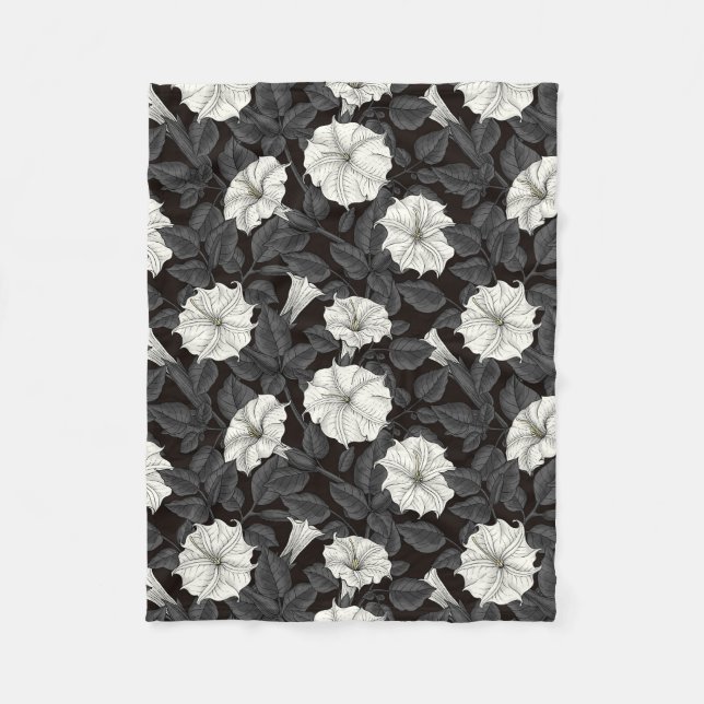 Polaire Couverture en toison de fleurs de lune (Devant)