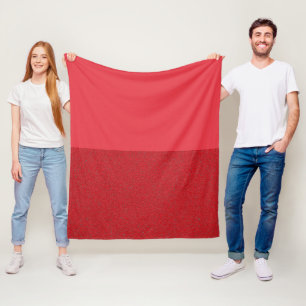 Polaire Couverture en toison de tomate rouge fendue person