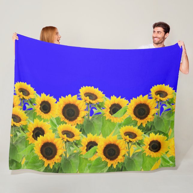 Polaire Couverture en toison de tournesol (En situation)