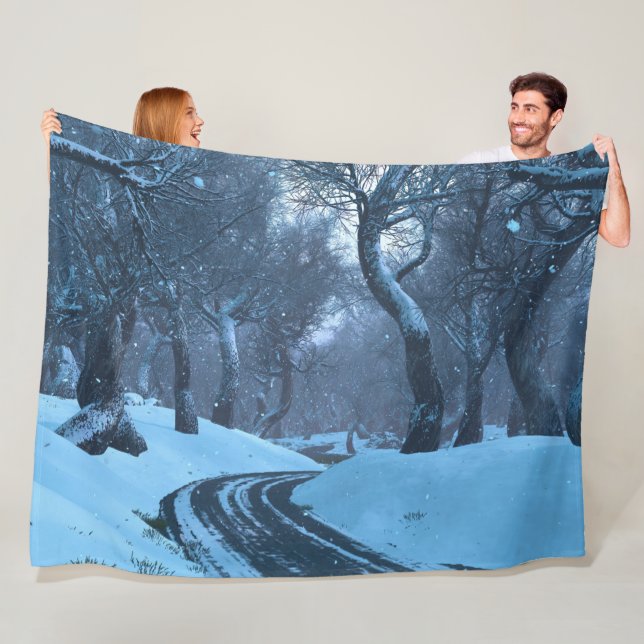 Polaire Couverture en toison d'hiver (En situation)
