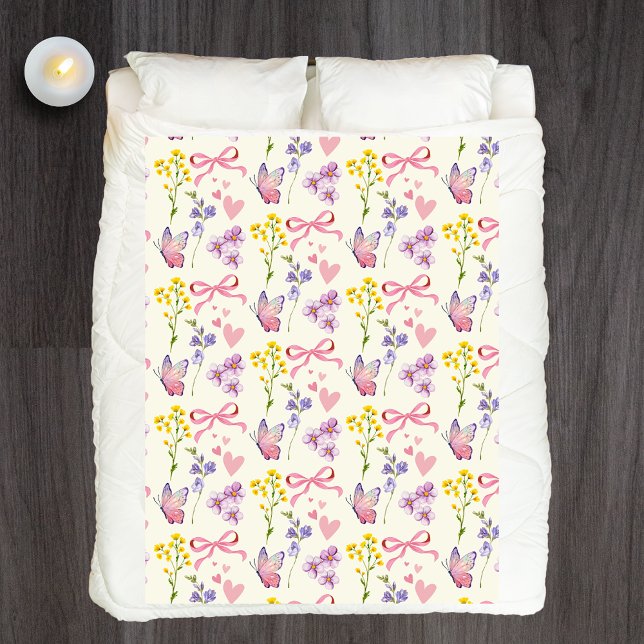 Polaire Couverture en toison Fleur sauvage lunaire (Créateur téléchargé)