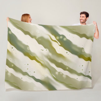 Polaire Couverture en toison Motif en toison peint vert