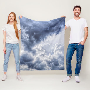 Polaire Couverture en toison orageuse nuages