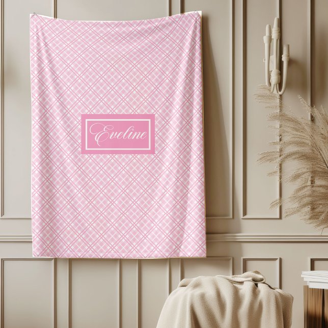 Polaire Couverture esthétique personnalisée design pastel  (Personalized Aesthetic Blanket Chic Pastel Design)