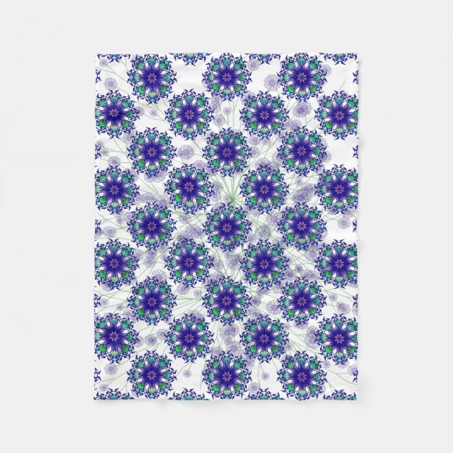 Polaire Couverture éternelle violette bleue d'ouatine (Devant)