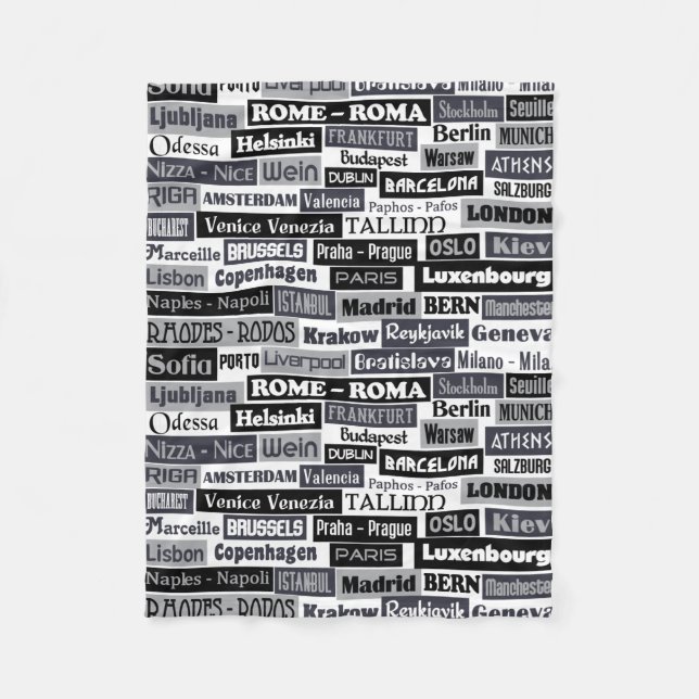 Polaire Couverture européenne d'ouatine de voyageur (Devant)