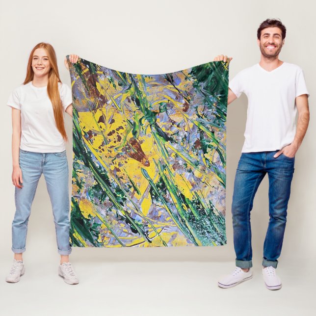 Polaire Couverture Expressionniste Abstraite (En situation)