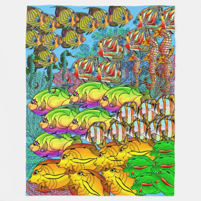 Polaire Couverture faite sur commande d'ouatine de la vie (Devant)