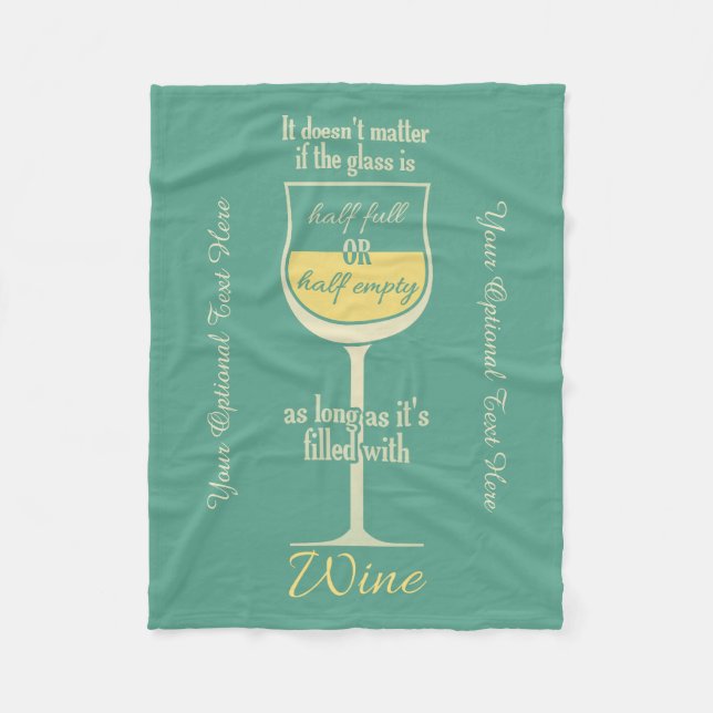 Polaire Couverture faite sur commande d'ouatine de vin (Devant)