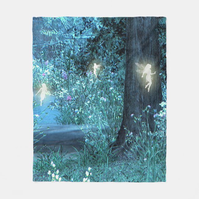 Polaire Couverture féerique 50" d'ouatine de nuit x60 " (Devant)