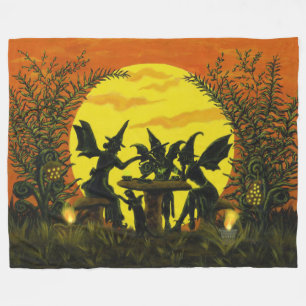 Polaire Couverture féerique de sorcières de Halloween