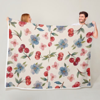 Polaire Couverture Fleur de Cerisier
