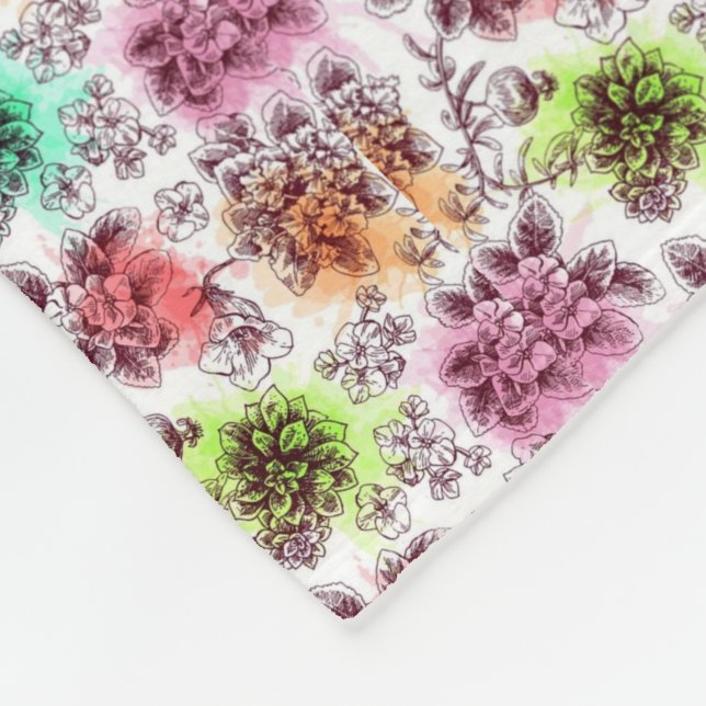 Polaire Couverture fleurie (Coin)