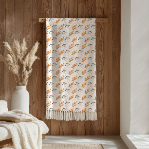 Polaire Couverture Fleurs Pastel Accent Bohème Marron 70
