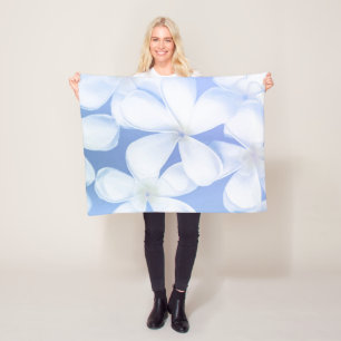 Polaire Couverture florale d'ouatine du bigorneau blanc