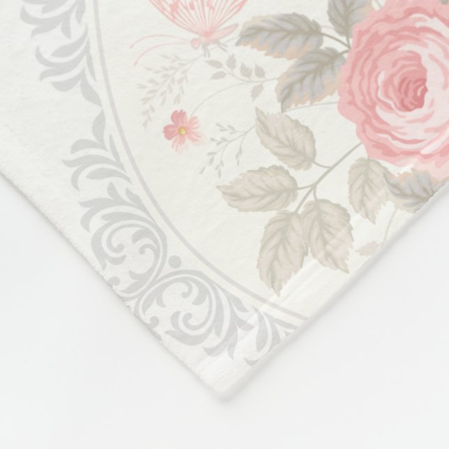 Polaire Couverture florale en toison (Coin)