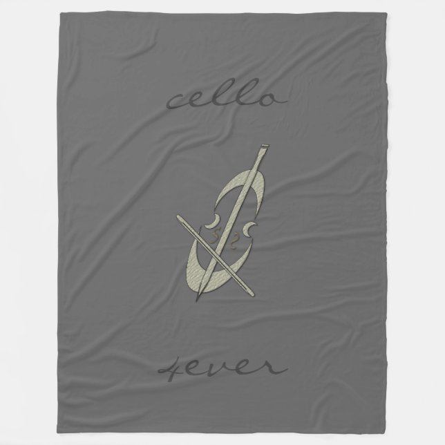 Polaire Couverture fraîche de gris du violoncelle 4ever de (Devant)